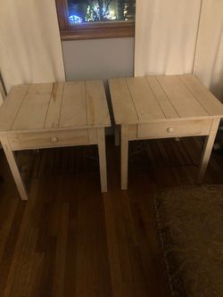 White end table