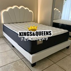 New Queen Bed Frame Witt Matress 