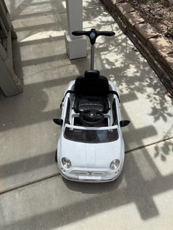 Fiat 500 Kids Push Car Ride-On Toy
