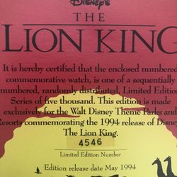 Disney Lion Kingdom Collectible Watch