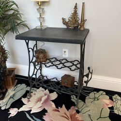 Antique Cast Iron Sewing Console Table (Delivery Service Available)