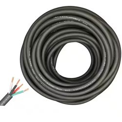 WindyNation 50 ft. 14/4 14-Gauge 4 Conductor 300-Volt Black SJOOW Cable Cord