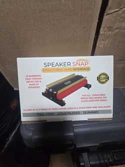 Speaker Snap Structured Wire Interface
Snap-lock wiring interface for up to 8 zones of distributed audio