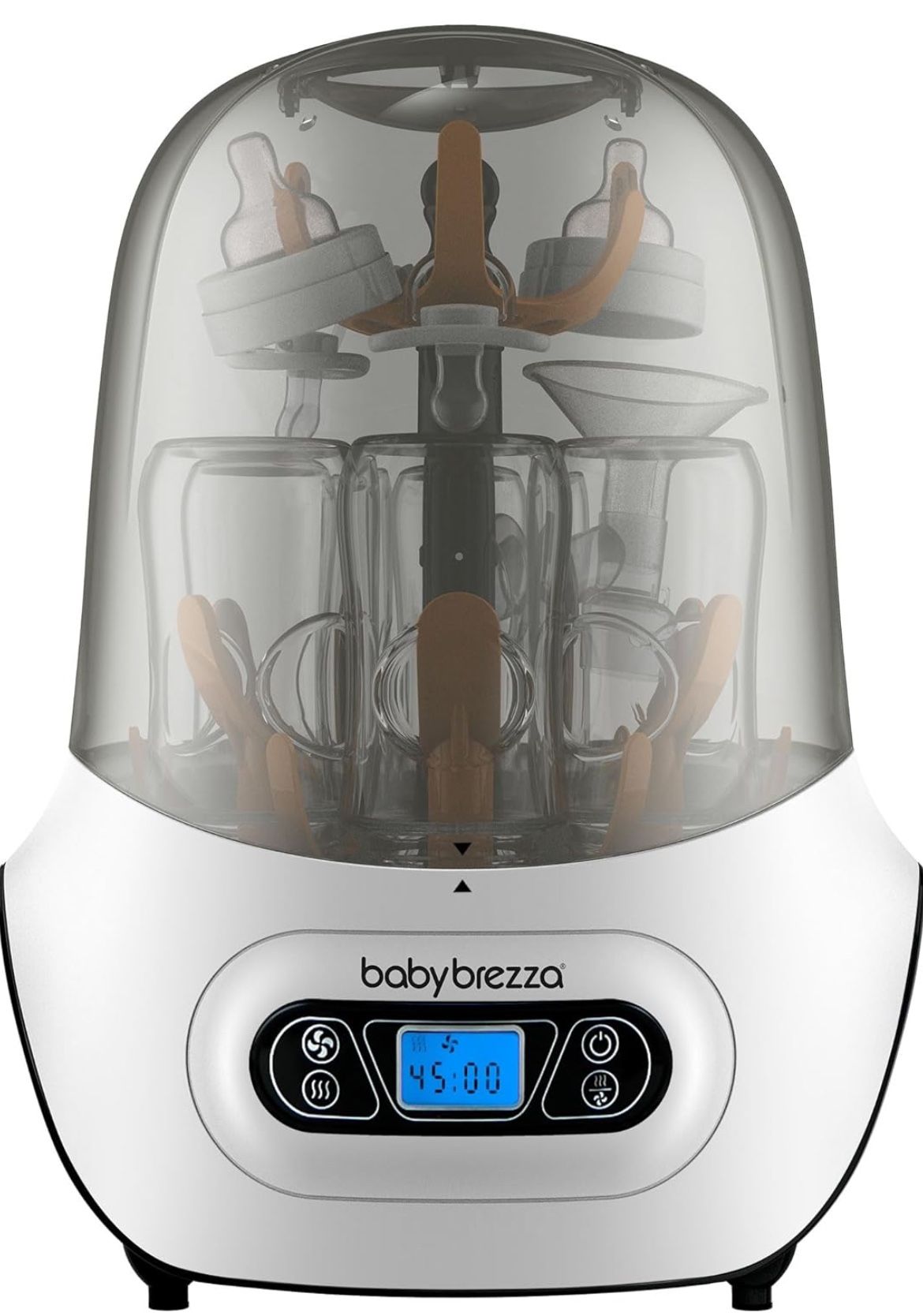 Baby Brezza Baby Bottle Sterilizer and Dryer Machine – Electric Steam Sterilization - Universal Fit - Pacifiers, Glass, Plastic, and Newborn Feeding B