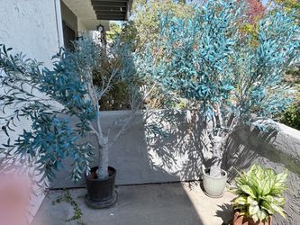 2 Faux Olive Trees for Patio or Balcony