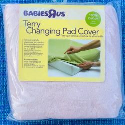 NEW Terry Changing Pad Cover (Babies R Us, Baby, Infant, Newborn, Child, Girl, Pink, Soft, Washable, Fabric) 