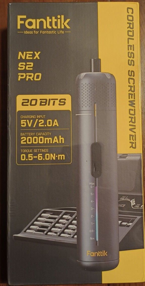 Fanttik S2 Pro Electric Screwdriver, Cordless Screwdriver Set