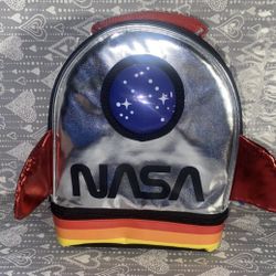 Lunch Cooler Insulated NASA Silver Rocket  Accessory Innovations