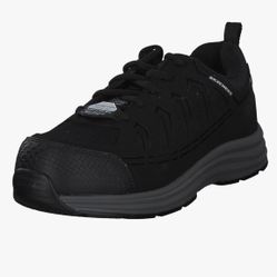 Brand New Skechers Work Malad II Composite Toe safety trainers in black.