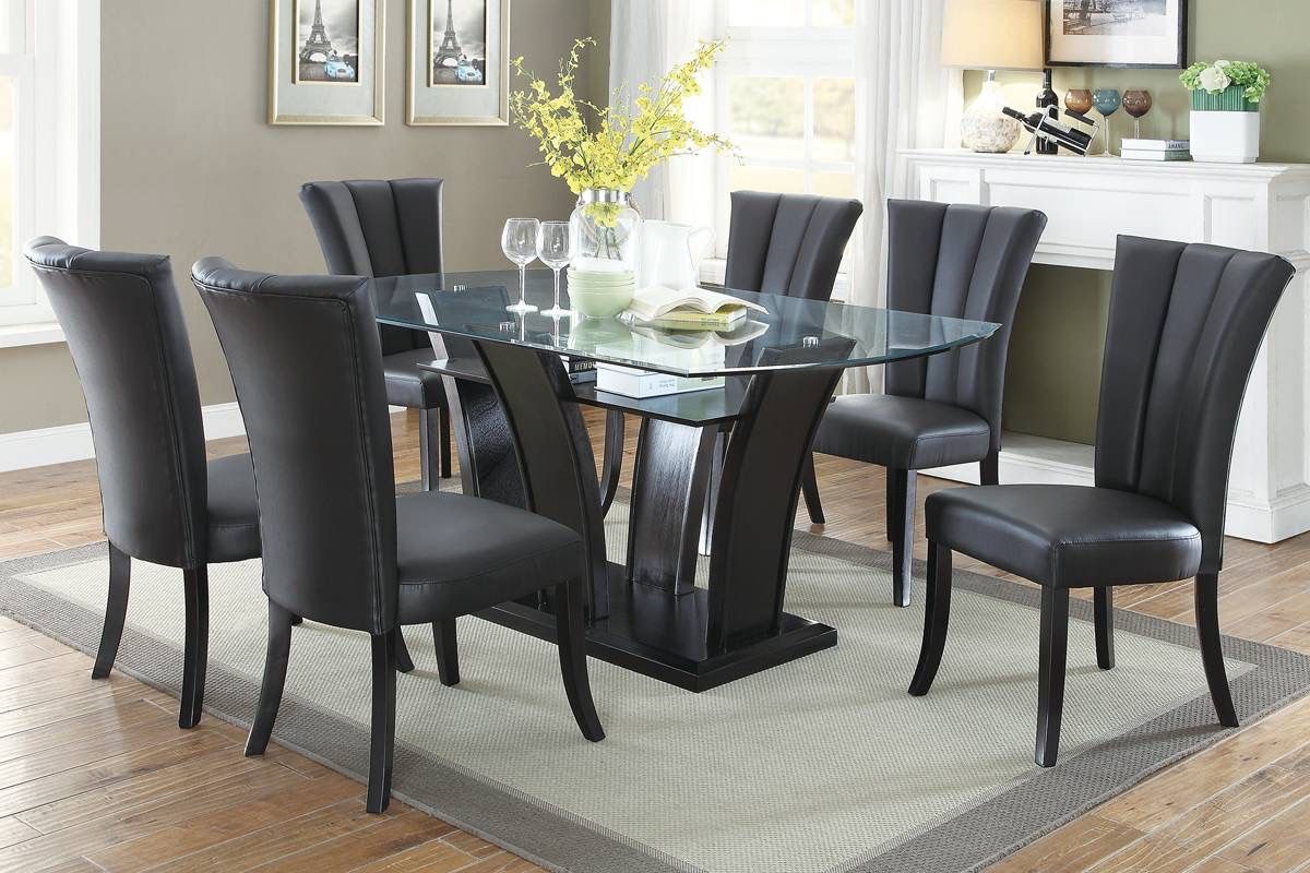 Black Dining Table Set 