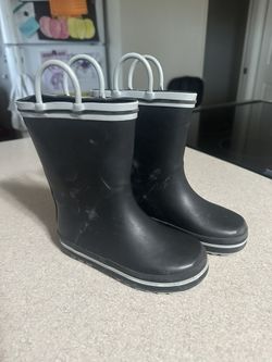 Black Rain Boots For Toddlers Size 9