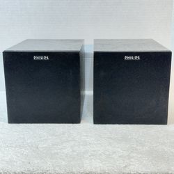 Philips Vintage Speakers (pair)-Amazing Condition-TESTED-Quality Sound-Demonstration Avy