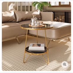 Black Marble End/side Table