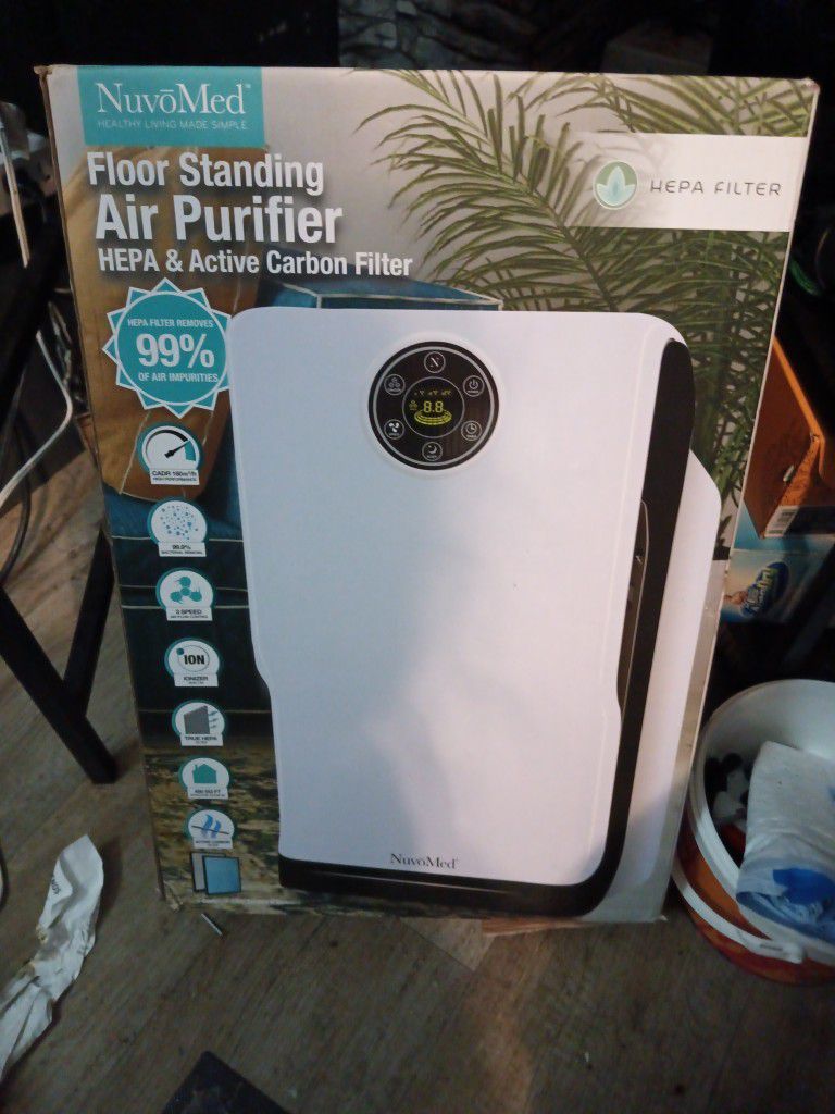 NuvoMed Floor Standing Air Purifier HEPA And Active Carbon Filter