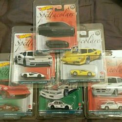 Hot Wheels Premium Spettacolare Full Set With Chase Mint Condition In Protectors