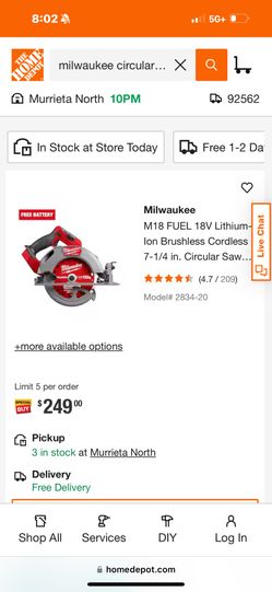 Brand New Milwaukee Circular Saw