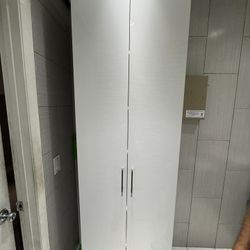 White wood storage 