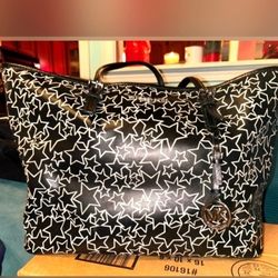 Michael Kors Black and White Star Tote Bag