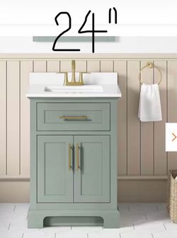 BRAND NEW 24” BATHROOM VANITY IN GREEN COLOR