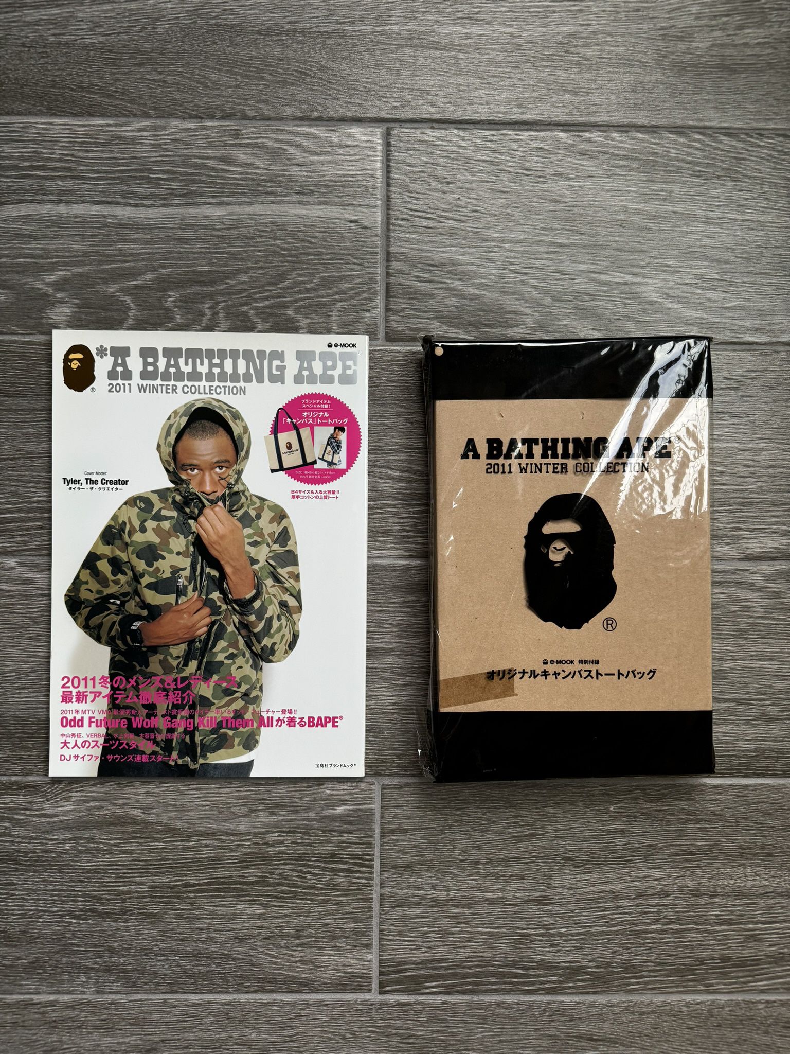 Bape 2011 winter Tyler the creator magazine with tote bag gift!
