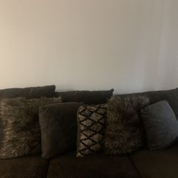 Brown Sectional Couch 