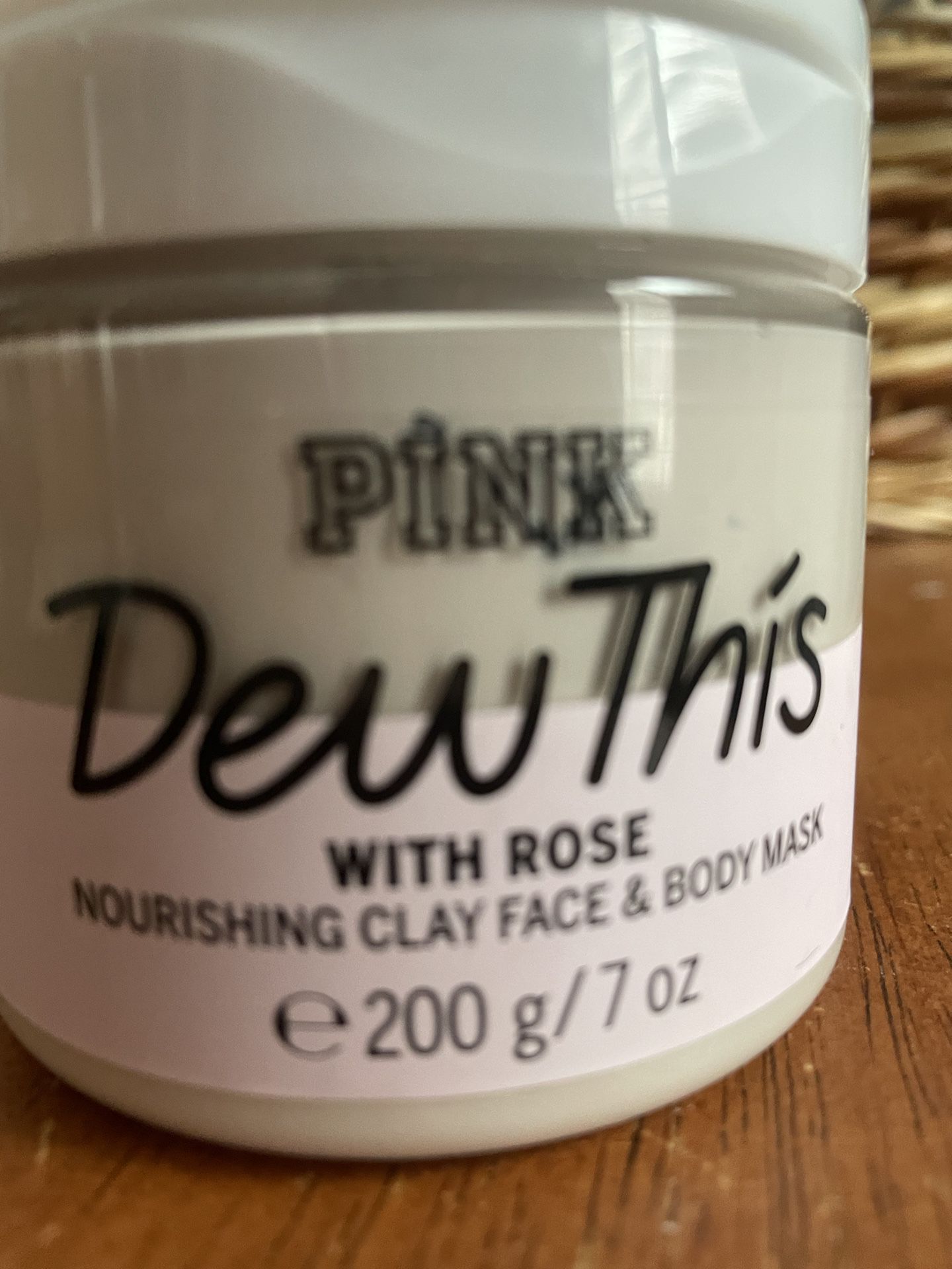 Pink By Victoria’s Secret Dew This with Rose Clay Face Mask Sealed And New 