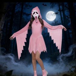 Pink Ghost Face Costume