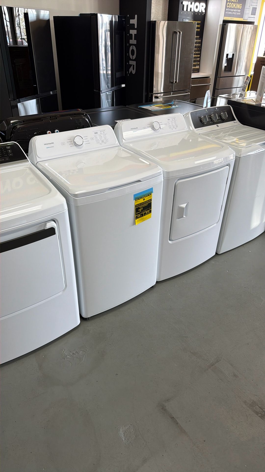 Frigidaire 4.1 Cubic Feet Washer - 7 Cubic Feet Dryer Brand New, 1 Year Manufacturers Warranty