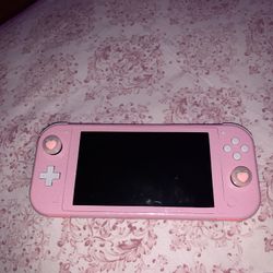 Coral Switch Lite with Pink Glitter Skin