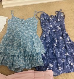 2 Blue Dresses, Size Small