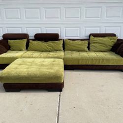 Sectional Sofa with Chaise Ottoman Sets