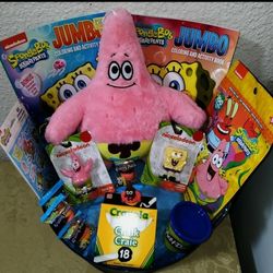 SPONGEBOB GIFT BASKET. ( PICK UP IN MODESTO.)