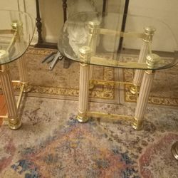End Tables With Glass Tops 