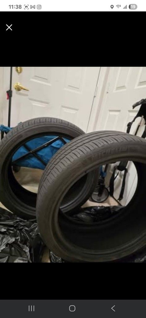 2 used Michelin tires for sale