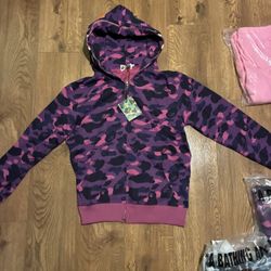 Purple Bape Hoodie( Xl,L)