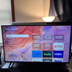 55” 4K LED SMART TV: High-End Ultrathin TCL ROKU TV LIKE NEW with Remote