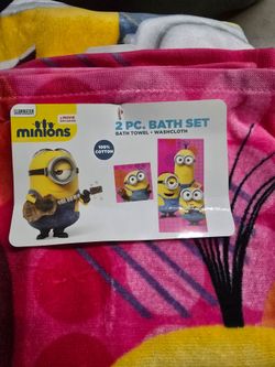 Minions two-piece bath set (new)