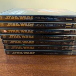 Star Wars DVDs I-VI Plus Bonus Material DVD