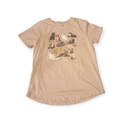 Mighty Fine Women's Medium A Clowder Of Cats  Graphic Tee Crewneck short sleeve shirt