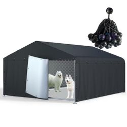 2700 #R4 Dog Kennel Cover Full Coverage for 10'Dx10'Wx6'H Dog Cages,600D Heavy Duty $ 69