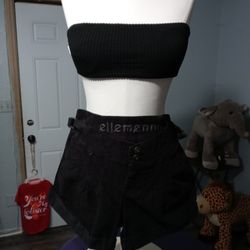 Black Bikini And Shorts 