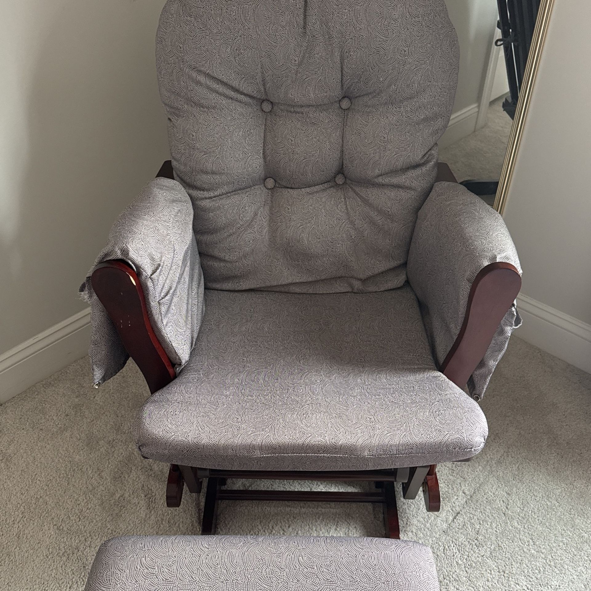 Rocking Chair With Footrest