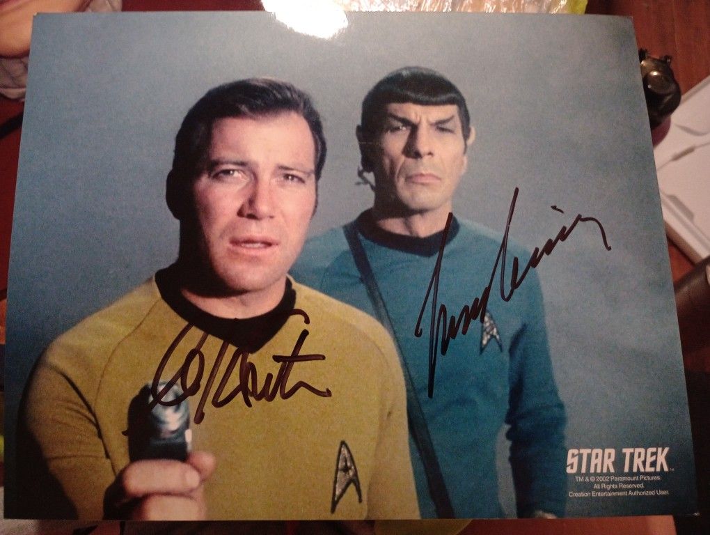 Autographed Picture Of The Star Trek Crew