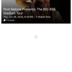 2 Tickets To See Post Malone And Jelly Roll. 