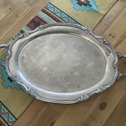Reed & Barton Silver Plate  Serving Tray 1820