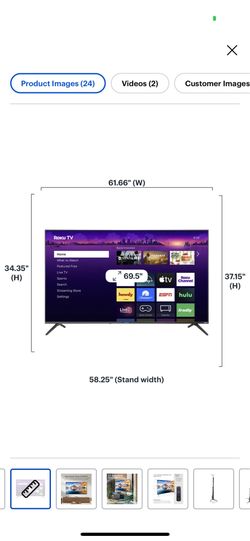 70 inch onn tv + sound bar