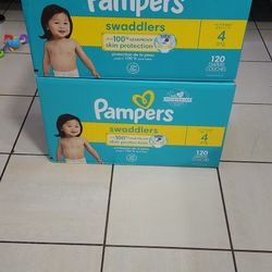 Pampers Size 4  120 Count $37 EACH BOX FIRM PRICES