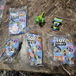 vintage Burger King Kids Club toys from the 1995 Toy Story movie 