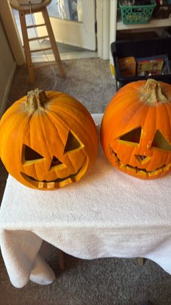 Vintage 1993 Trendmasters Light Up Pumpkin Jack O Lantern Halloween Foam Mold