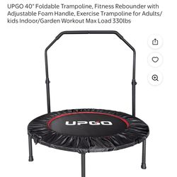 40” Trampoline With Handle